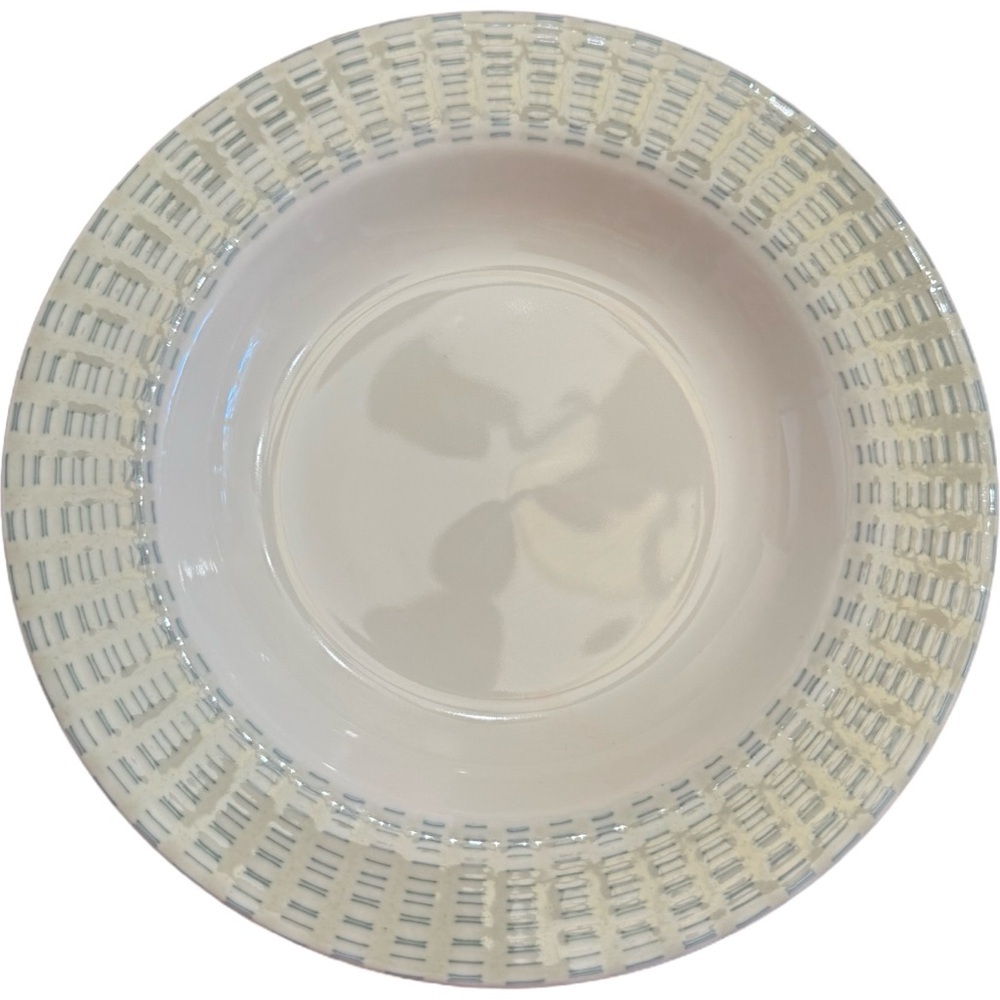 LOT of 2 Studio Nova Separates Moss Green Large Rim Soup Bowl PR304